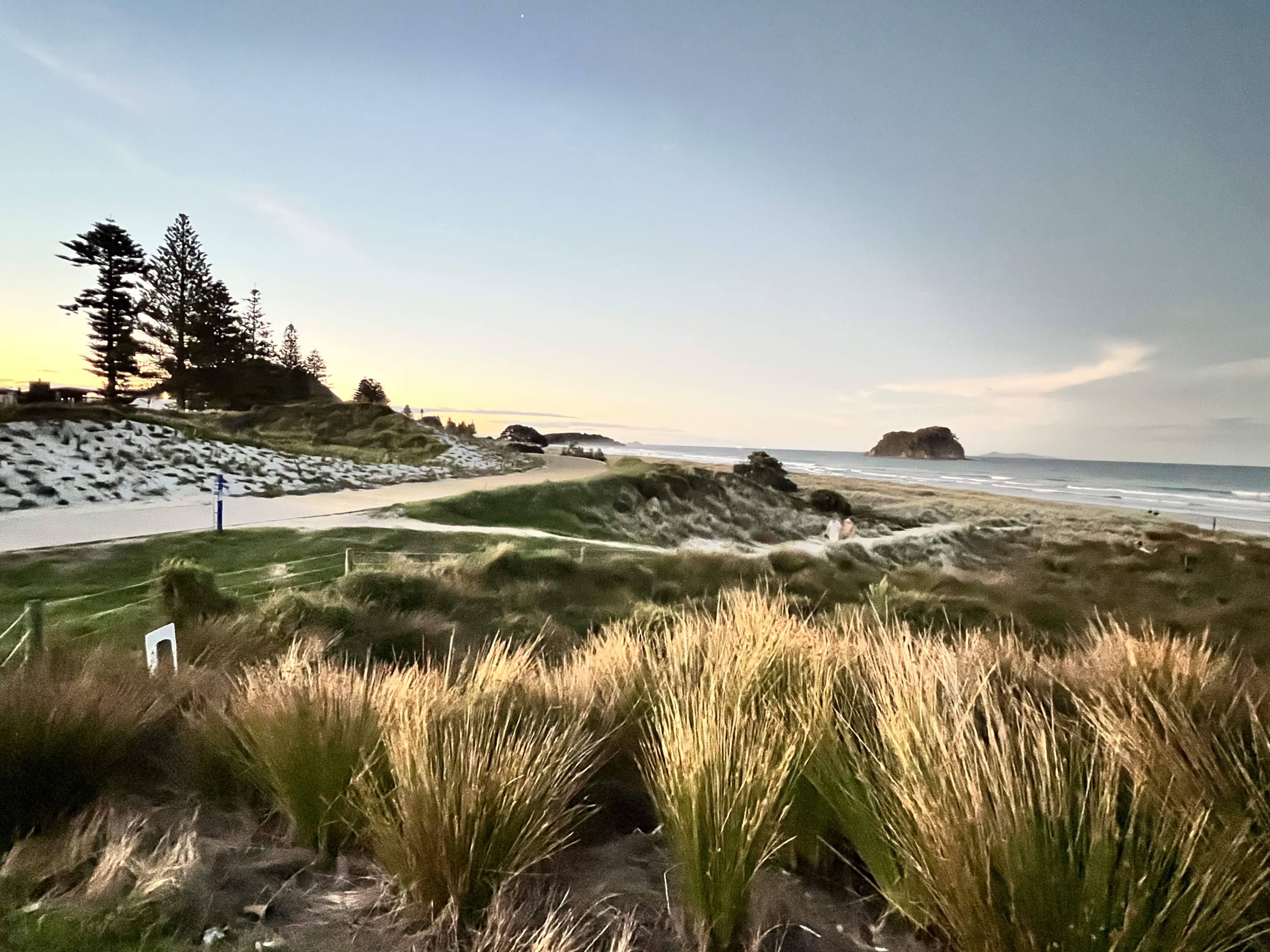Mauao (Mount Maunganui) seen from the beach